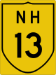 National Highway 13 shield}}