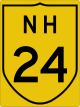 National Highway 24 shield}}