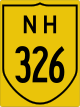 National Highway 326 shield}}