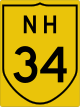 National Highway 34 shield}}