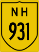 National Highway 931 shield}}