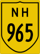 National Highway 965 shield}}