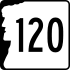 New Hampshire Route 120 marker