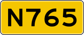 Provincial highway 765 shield}}