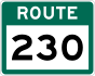 Route 230 shield