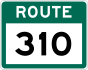 Route 310 shield