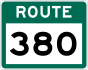 Route 380 shield