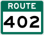 Route 402 shield
