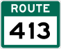 Route 413 shield