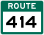 Route 414 shield