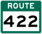Route 422 shield