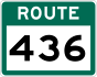 Route 436 shield