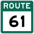 Route 61 shield