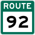 Route 92 shield