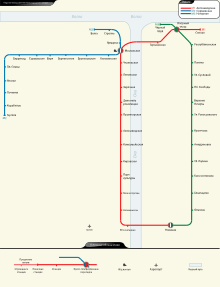 Metro mapThe Nizhny Novgorod Metro after 2025