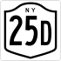 New York State Route 25D marker