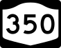 New York State Route 350 marker
