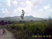 A long shot of the Dummiya mountains range, home to Na Uyana Aranya.