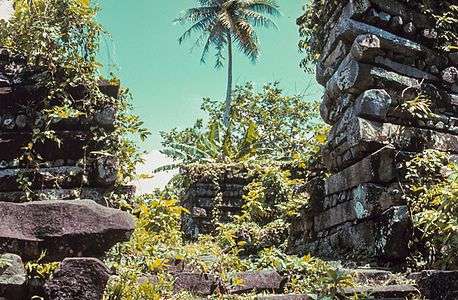 The ruins of Nan Madol on the island of Pohnpei
