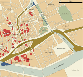 Map of Nantes