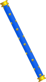 Light blue baton with gold eagles