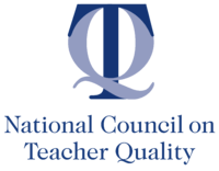 Overlapping T and Q above "National Council on Teacher Quality"