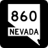 State Route 860 marker
