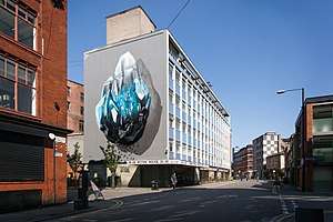 Mural painting realized by Nevercrew in Manchester