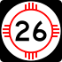State Road 26 marker