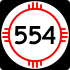 State Road 554 marker