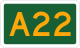 NSW Alphanumeric Route sign