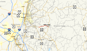 Map of New York State Route 355