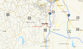 Map of New York State Route 396