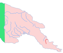 Location of the Kumusi River in Papuea-Newguina