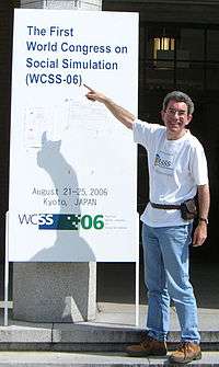 Nigel Gilbert at the 1st World Congress on Social Simulation, Kyoto, Japan, August 2006