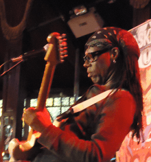 Nile Rodgers performing in 2012