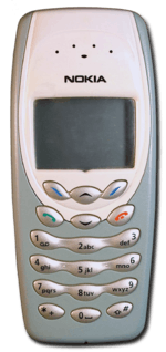 A white Nokia 3410