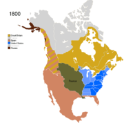 Map showing Non-Native Nations Claim_over NAFTA countries c. 1800