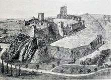 Photograph of a Victorian reconstruction of Nottingham Castle