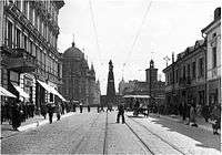 Liberty Square in Łódź during World War II