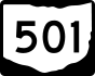 State Route 501 marker