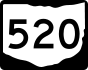 State Route 520 marker