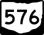 State Route 576 marker