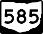 State Route 585 marker