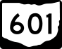 State Route 601 marker