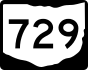State Route 729 marker