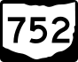 State Route 752 marker