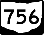 State Route 756 marker