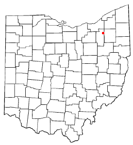 County map of Ohio