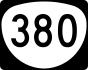 Oregon Route 380 marker